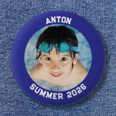 Sport Foto Deep Blue Border Button