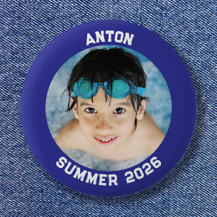 Sport Foto Deep Blue Border Button