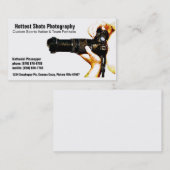 Sport-Fotograf - Mann-u. Kamera-Visitenkarte Visitenkarte (Vorne/Hinten)