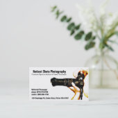 Sport-Fotograf - Mann-u. Kamera-Visitenkarte Visitenkarte (Stehend Vorderseite)