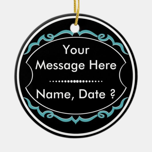 Sport-Freiwillig-Preis Keramik Ornament (Vorne)