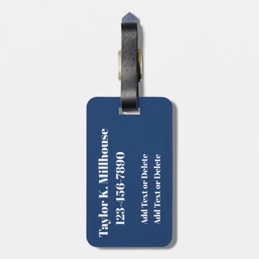 Sport - Fußball Gepäckanhänger (Rückseite vertikal)