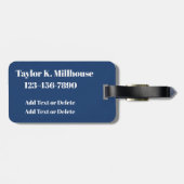 Sport - Fußball Gepäckanhänger (Rückseite horizontal)