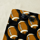 Sport-Fußball-Schwarzes und Brown-Badetuch Strandtuch (Beispiel)