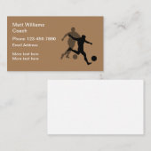 Sport-Fußball-Trainer Moderne Visitenkarte (Vorne/Hinten)