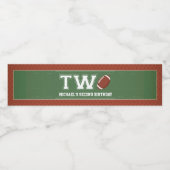 Sport, Fußball Zweites Geburtstag Wasserflaschenetikett (Einzelnes Label)