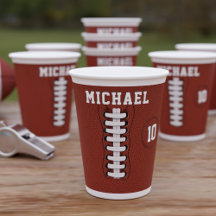 Sport Geburtstag American Football Party Paper Cup