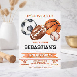 Sport Geburtstag Einladung