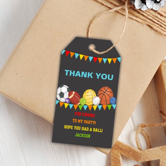 Sport Geburtstagsgeschenke Tags Geschenkanhänger