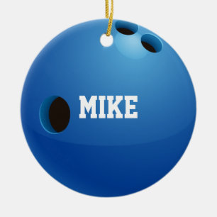 Sport-Geschenke des Bowlings- Keramik Ornament