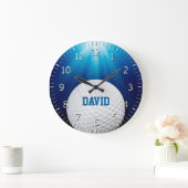Sport-Geschenke Personalizable Golf-| Große Wanduhr (Zuhause)