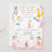 Sport Girl Birthday Einladung (Vorderseite)