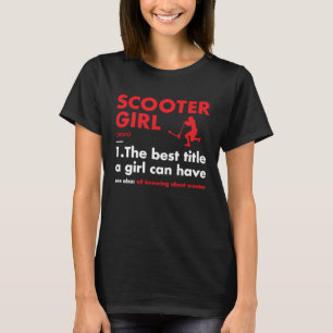 Sport Girl Definition Scooter T-Shirt