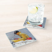 Sport Glasuntersetzer (Schrägansicht)