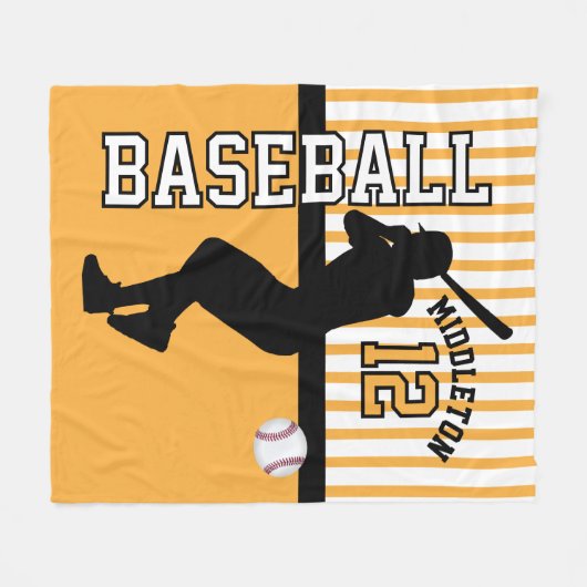 ⚾ Sport - Gold Fleecedecke (Vorderseite (Horizontal))