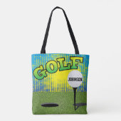Sport Golf 🏌️ ‍ Design - DIREKT Text Tasche (Rückseite)