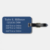 Sport - Golf Gepäckanhänger (Rückseite horizontal)