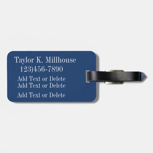 Sport - Golf Gepäckanhänger (Rückseite horizontal)