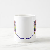 Sport Hockey Player bunt Kaffeetasse (Mittel)