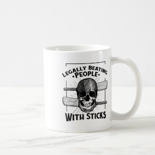 Sport Humor Menschen legal mit Stöcken schlagen Sk Kaffeetasse