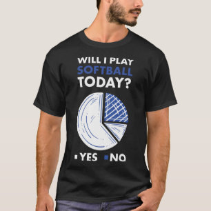 Sport Ich spiele Softball 1 T-Shirt