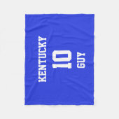 Sport Ihr eigenes Pfalz Blau Fleecedecke (Vorderseite)