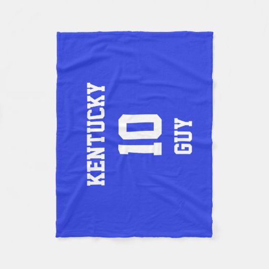 Sport Ihr eigenes Pfalz Blau Fleecedecke (Vorderseite)