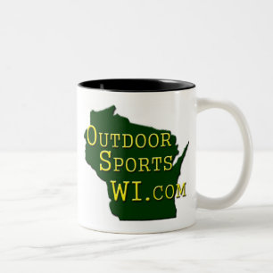 Sport im Freienwisconsin - Logokaffee-Tasse Zweifarbige Tasse
