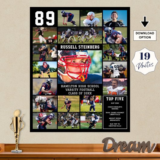 Sport in der Hochschule Senior 19 Foto Collage Top Poster