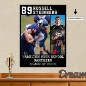 Sport in der Hochschule Senior 3 Foto Collage Grad Poster