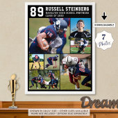 Sport in der Hochschule Senior 7 Foto Collage Grad Poster
