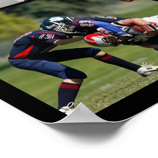 Sport in der Hochschule Senior 8 Foto Collage Grad Poster (Ecke)