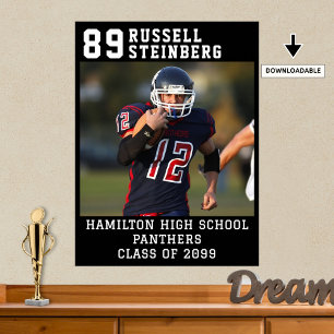 Sport in High School Senior Abschluss Ein Foto Poster
