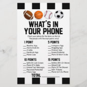 Sport in Ihrem Telefon Baby Duschgel Spiel Briefpapier (Vorderseite)