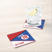 Sport Inspiriert Red & Blue Paper Untersetzer (Vor Ort)