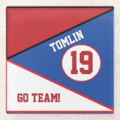 Sport Inspiriert Red & Blue Untersetzer (Vorderseite)