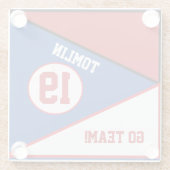 Sport Inspiriert Red & Blue Untersetzer (Rückseite)