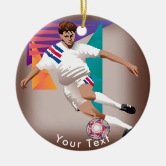 SPORT internationaler Fußball-Spieler Keramik Ornament