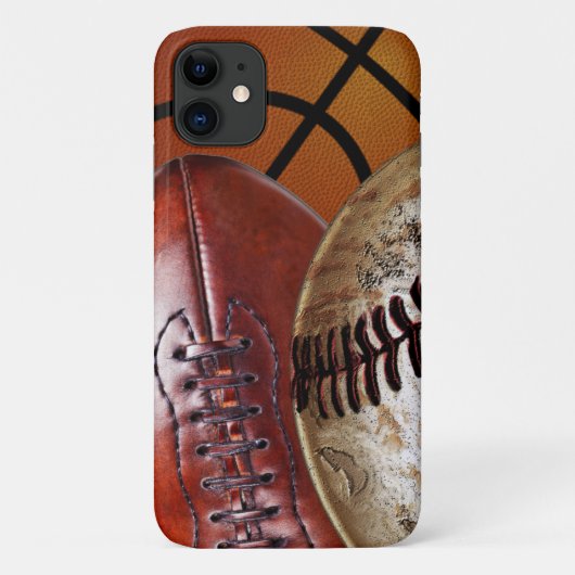 Sport iPhone Fälle Basketball, Fußball, Baseball Case-Mate iPhone Hülle (Rückseite)