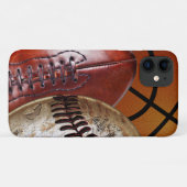 Sport iPhone Fälle Basketball, Fußball, Baseball Case-Mate iPhone Hülle (Rückseite (Horizontal))