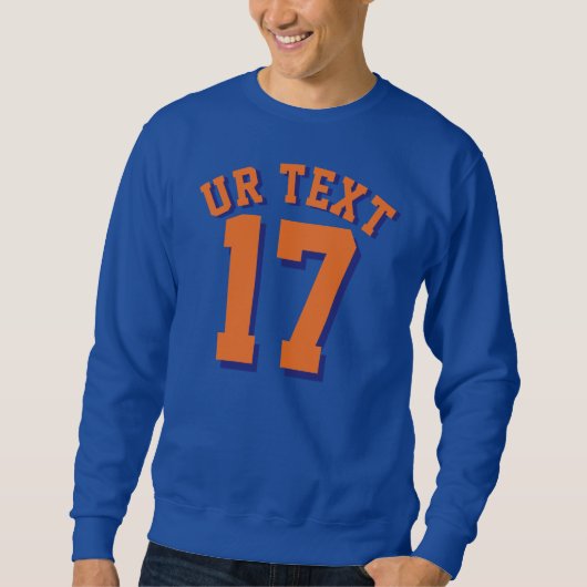Sport-Jersey-Entwurf der Königsblau-u. Sweatshirt (Vorderseite)