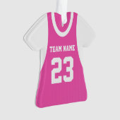 Sport Jersey Rosa mit Zahl Ornament (Vorderseite)