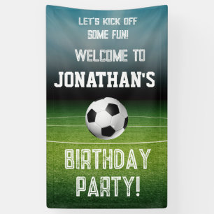 Sport Kids Fußball Willkommen zum Happy Birthday P Banner
