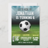 Sport Kinder Fußball Geburtstag Einladung (Vorderseite)