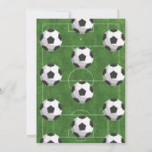 Sport Kinder Fußball Geburtstagsparty Einladung (Rückseite)