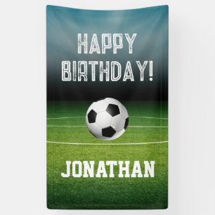 Sport Kinder Fußball Happy Birthday Party Banner