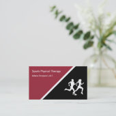 Sport-körperliche Therapie-Rehabilitation Visitenkarte (Stehend Vorderseite)