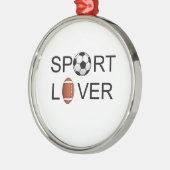 Sport-Liebhaber-Verzierung Silbernes Ornament (Links)