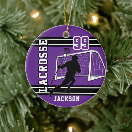 🥍 Sport - Lila Keramik Ornament (Baum)