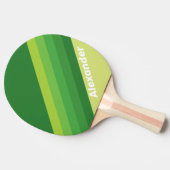 Sport Lily Pad Grüne Streifen mit Namen Tischtennis Schläger (Seitenansicht)